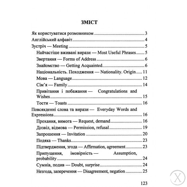 Українсько-англійський розмовник, Nie wiadomo